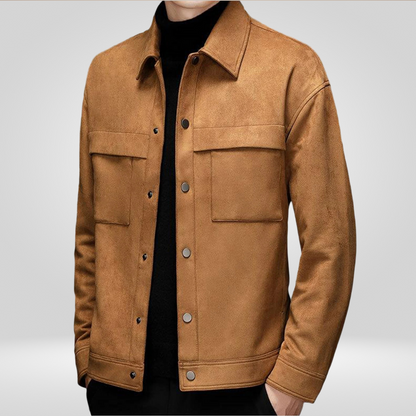 Herren Utilityjacke Funktional Struktur