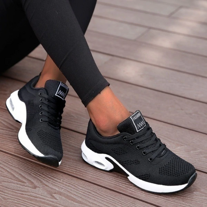 Lina Damen Leichte Orthopädische Sneakers Atmungsaktives Mesh Weiß