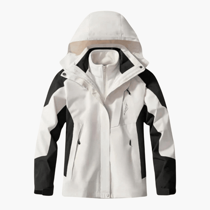 Herren Wanderjacke Lang Winter Daunen Schwarz - Norvielle