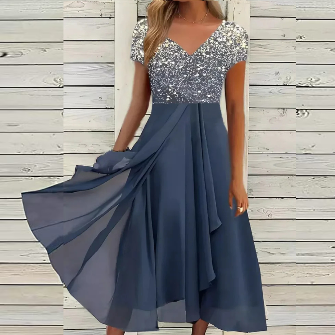 Damen Sommerkleid Leicht Blumenmuster
