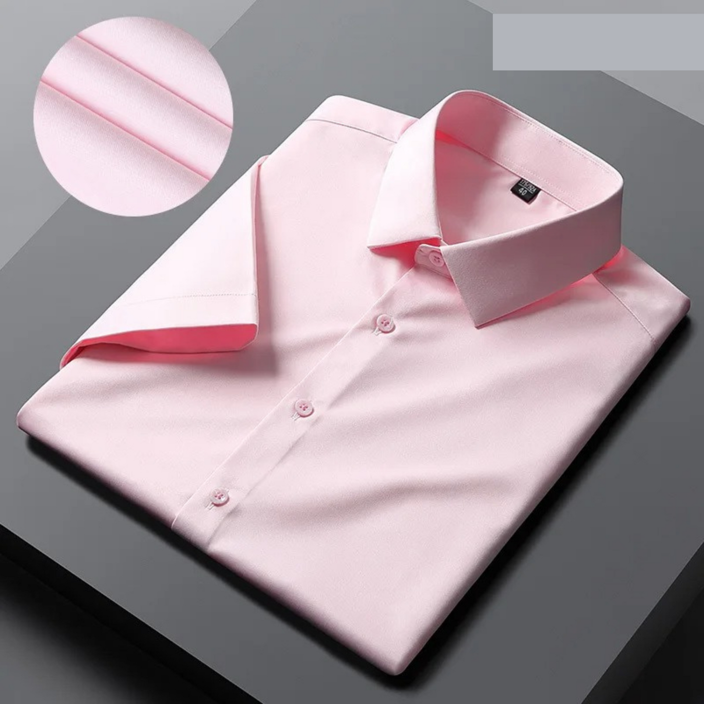 Norvielle Herren Bügelfreies Kurzarmhemd Business Style