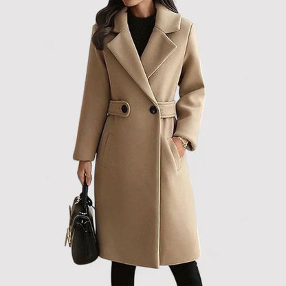 Talia Damen Eleganz Mantel Gürtel - Norvielle