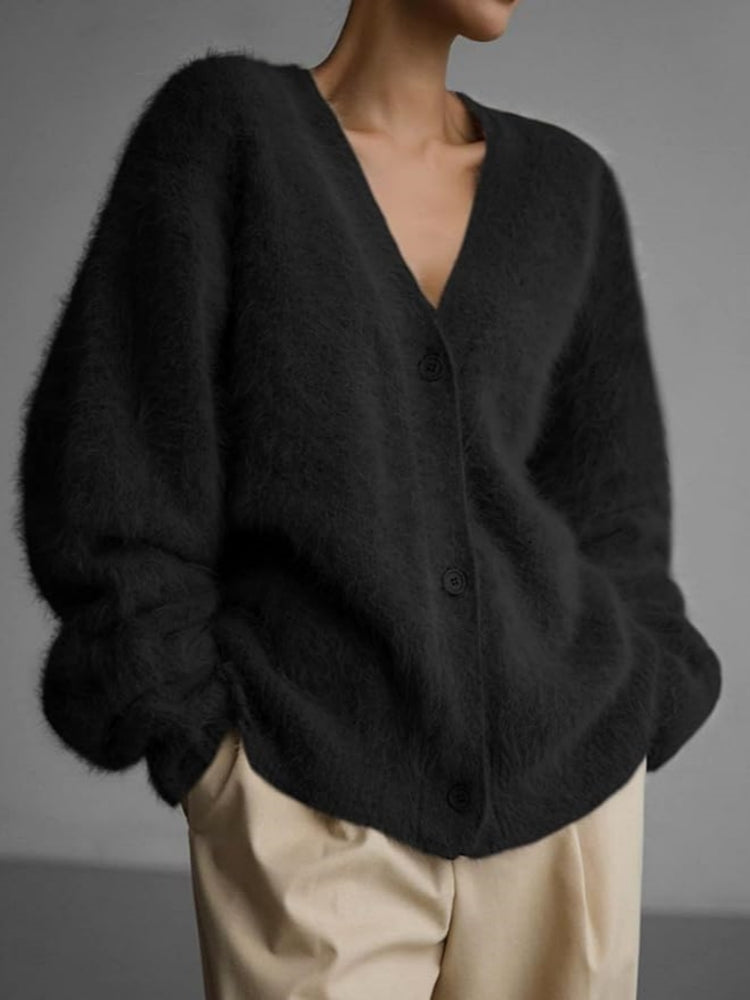 Vegane Damen Strickcardigan Langarm - Norvielle