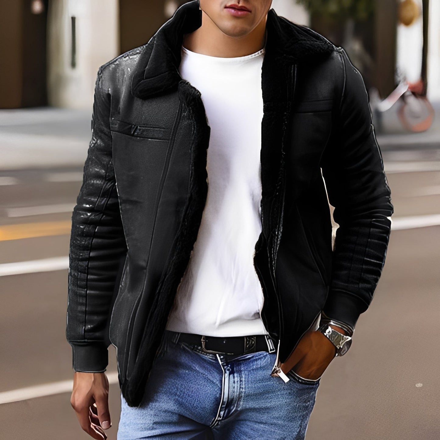 Herren Winterjacke Wärme Isoliert