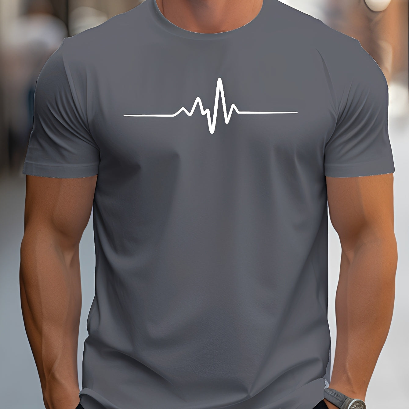 Russell Herren Slim-Fit T-Shirt mit Print