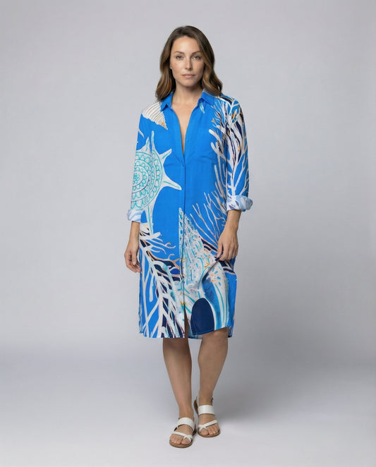 Damen Strandbluse Langarm Leicht - Norvielle