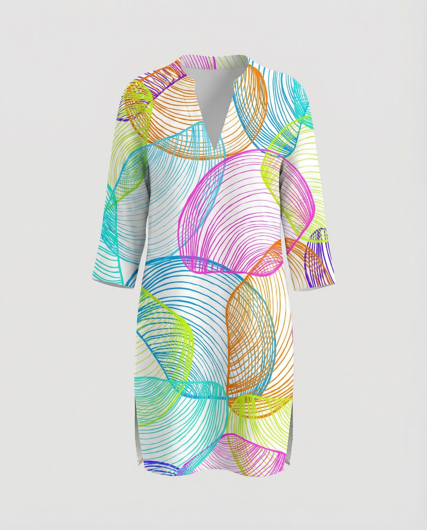 Damen Strandbluse Langarm Leicht