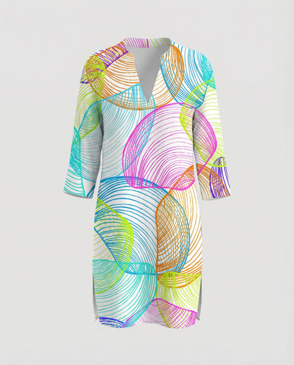 Damen Strandbluse Langarm Leicht