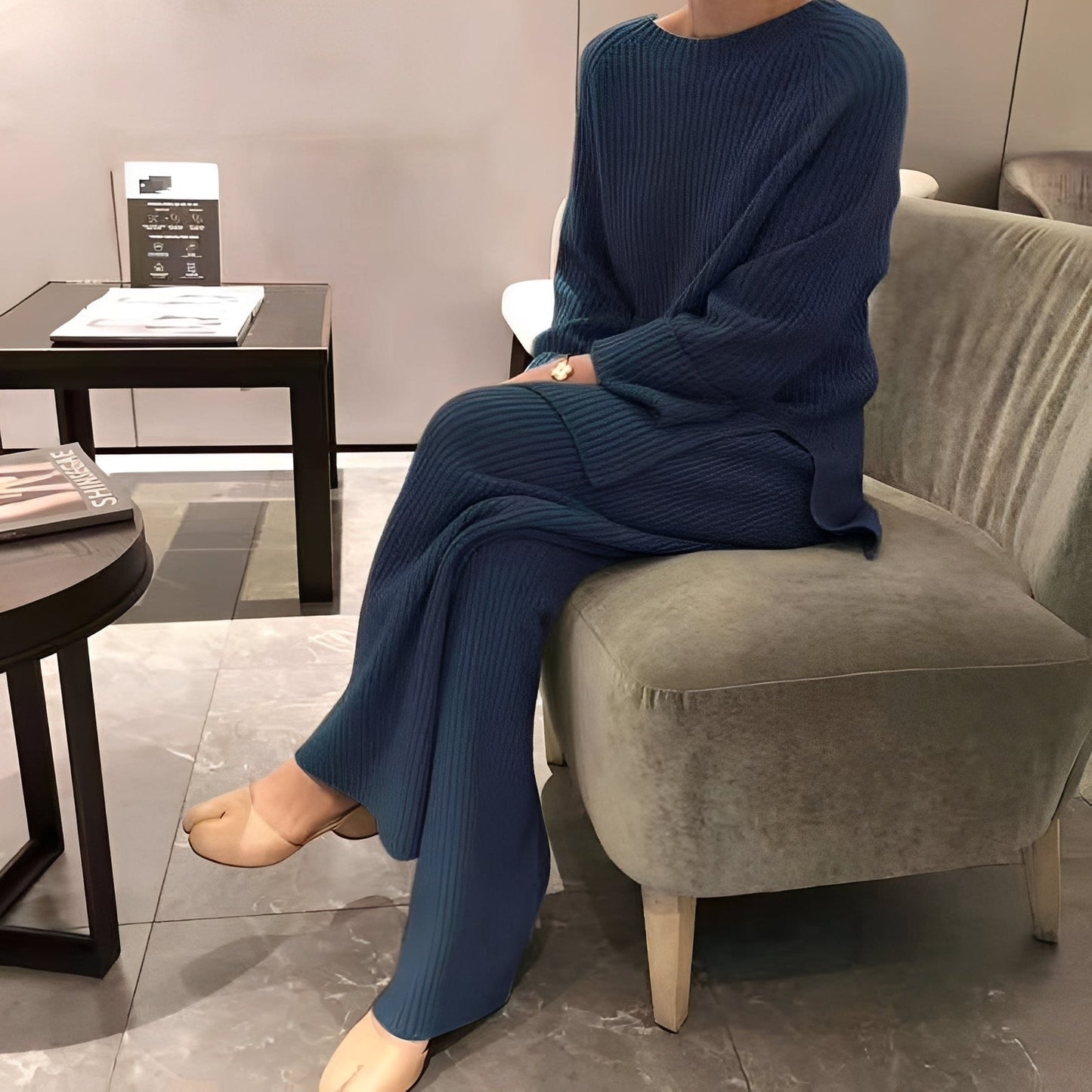 Damen-Set Pullover und Hose Baumwolle Bequem