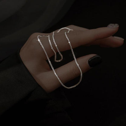 Norvielle Damen Doppelkette Silber