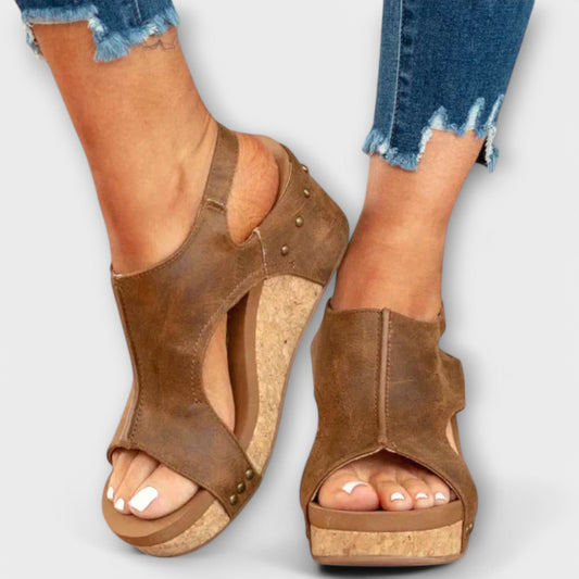 Orthopädische Damen Schuhe Keilabsatz - Norvielle