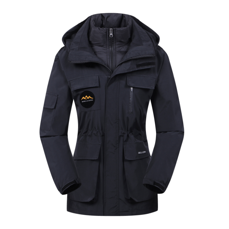 Damen Skijacke Andrea Winter Daunenfüllung Schwarz - Norvielle