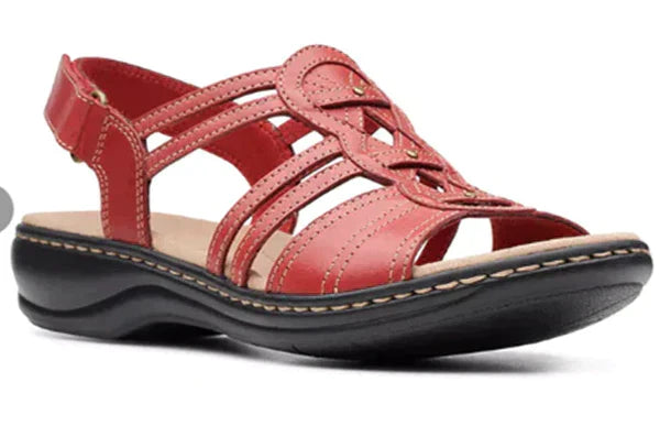 Damen Flache Strandsandalen Bequem Leder