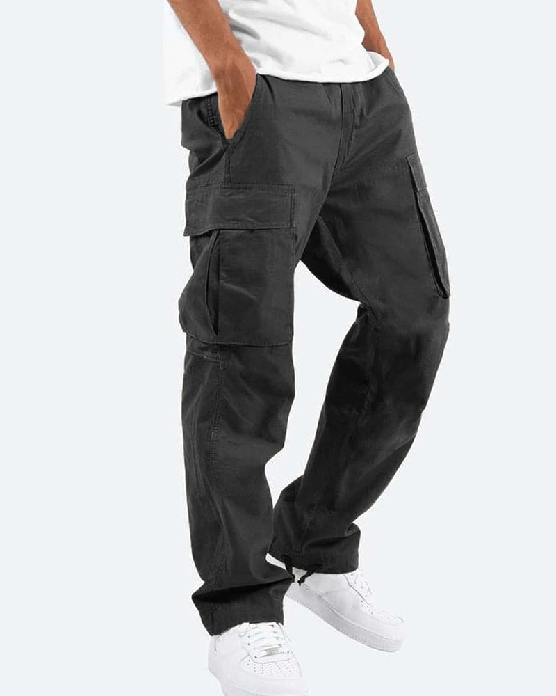 Norvielle Herren Cargo Hose Bequem Leicht Baumwolle