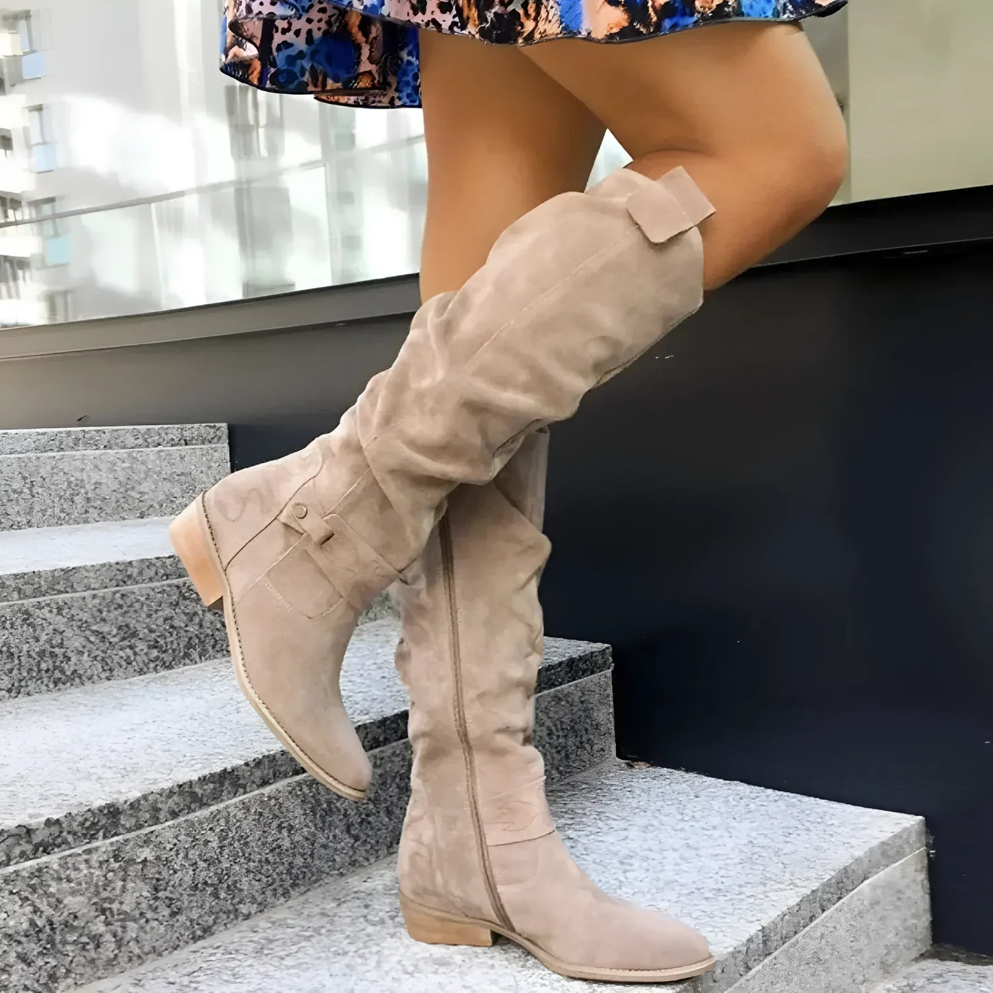Damen Winterstiefel Kniehoch Elegant - Norvielle