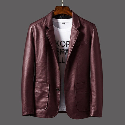Norvielle Herren Lederjacke Modisch