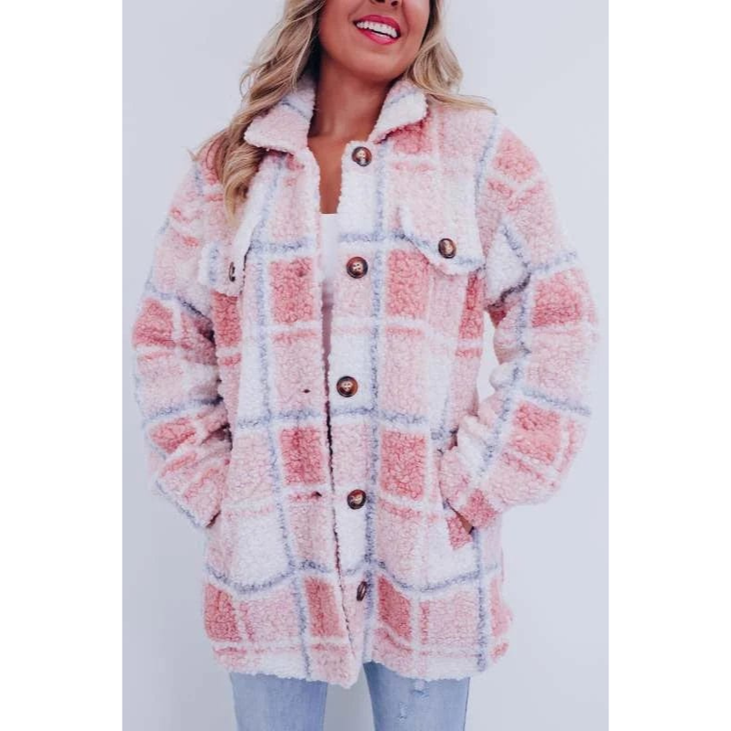 Norvielle Damen Wintermantel Wolle Flauschig