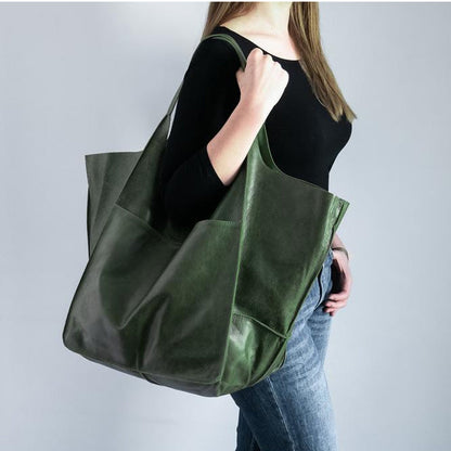 Damen Handtasche Groß Lederoptik