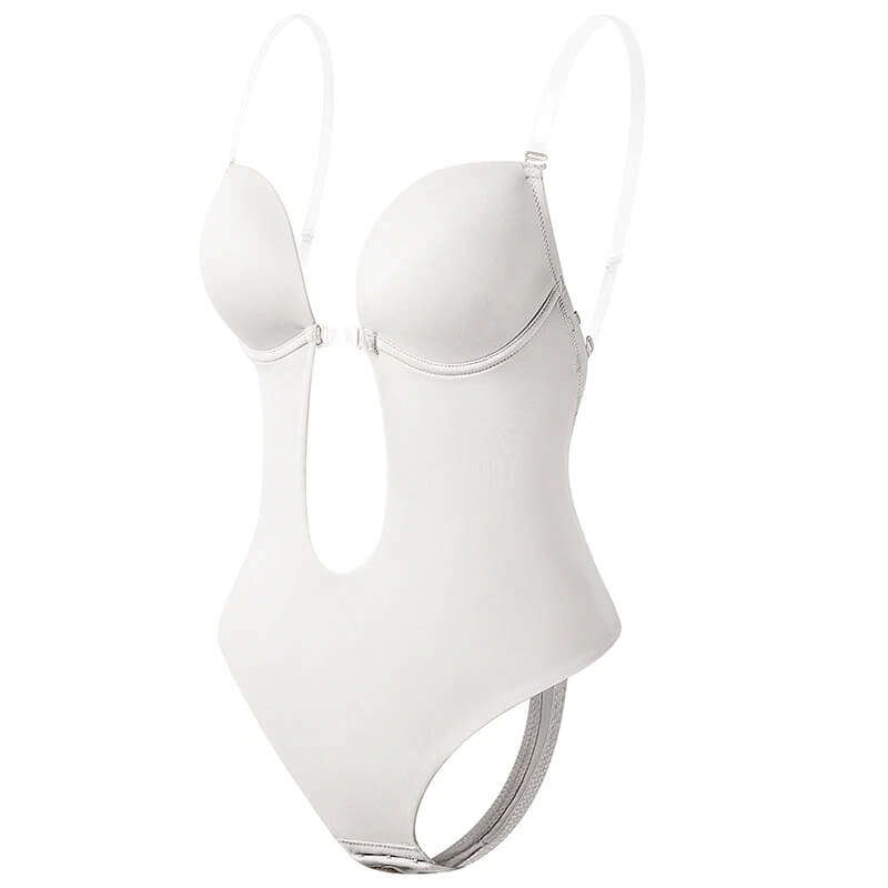 Lina Body Shaper weiß rückenfrei mit Cups
