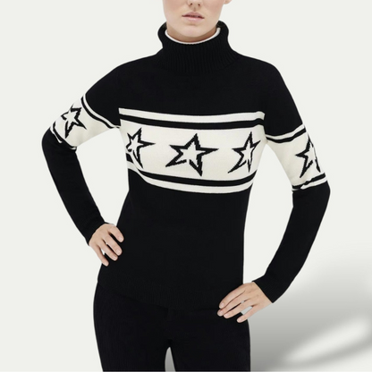 Norvielle Damen Rollkragenpullover Warm Winter