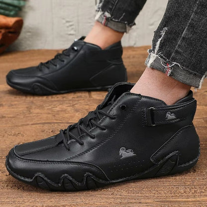 Herren Sneaker Runde Zehen Rutschfest Mit Schnürsenkeln