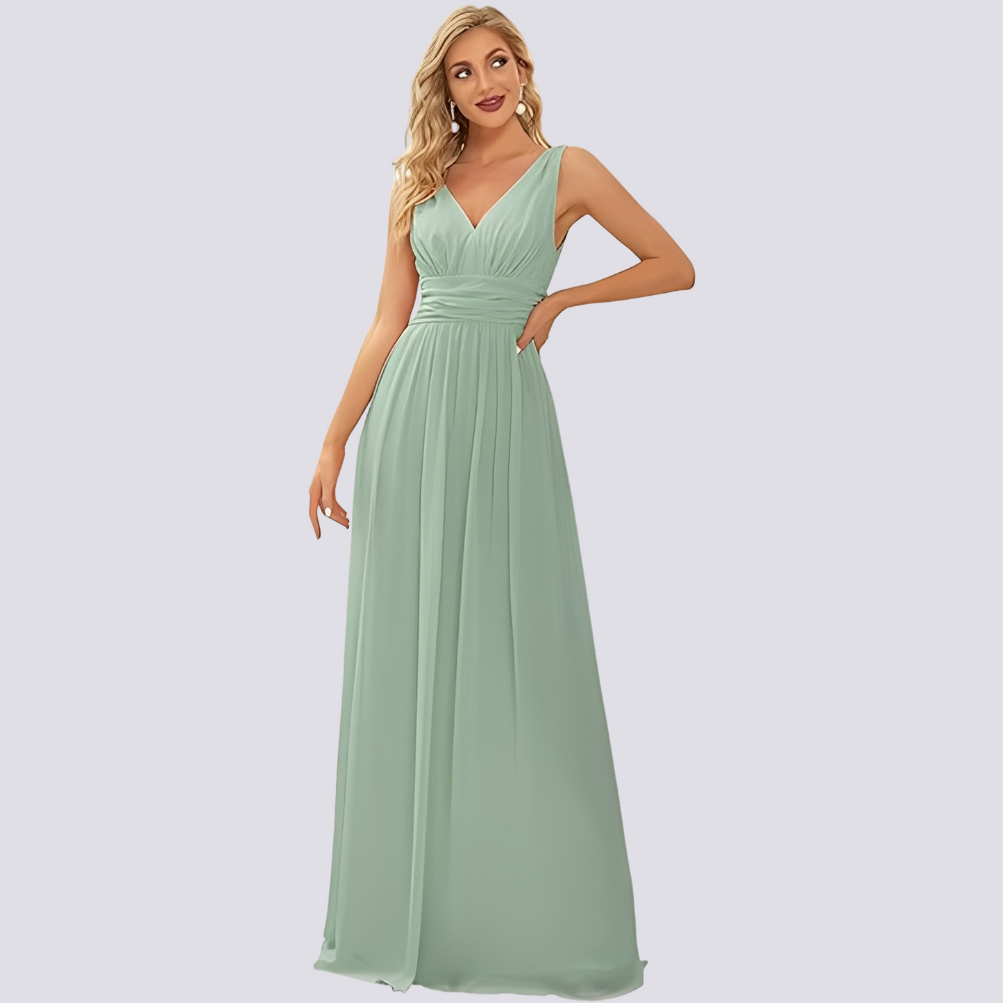 Damen Ärmelloses Abendkleid Elegant