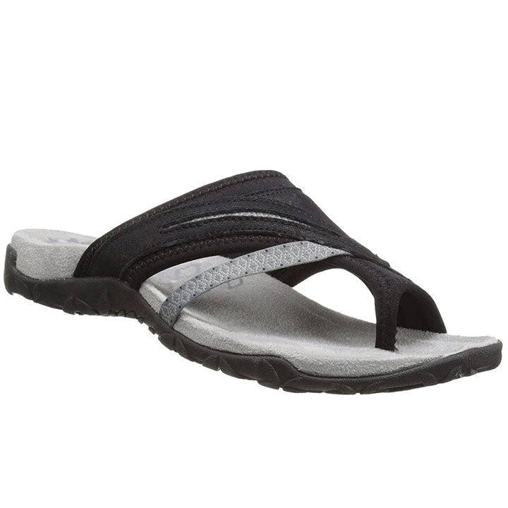 Bequeme Damen Pantoletten Sommer Sandalen Leder