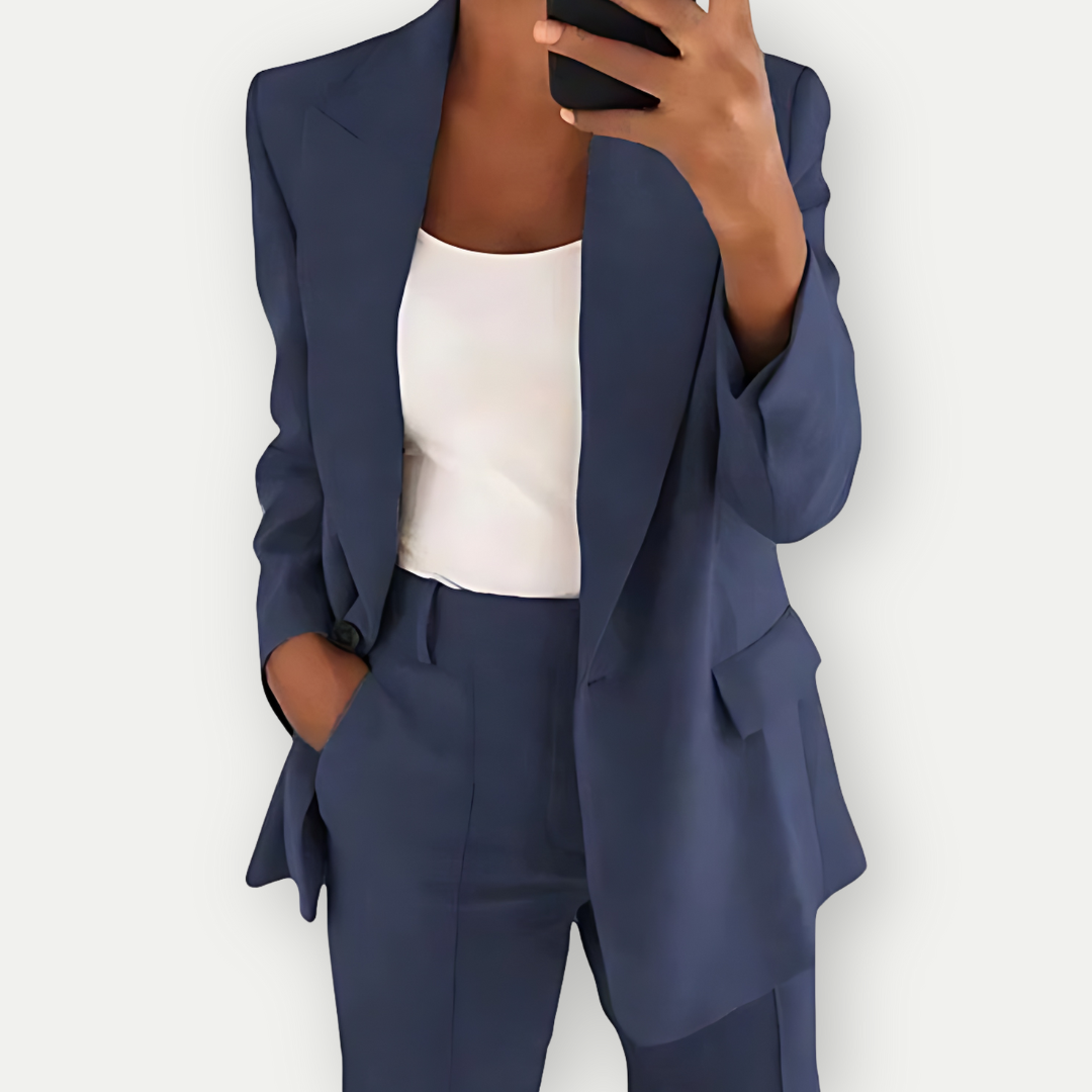 Damen Blazer Set Bequem Formal