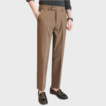 Herren Slim Fit Hosen Slimleg Schwarz - Norvielle