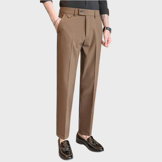 Herren Slim Fit Hosen Slimleg Schwarz - Norvielle