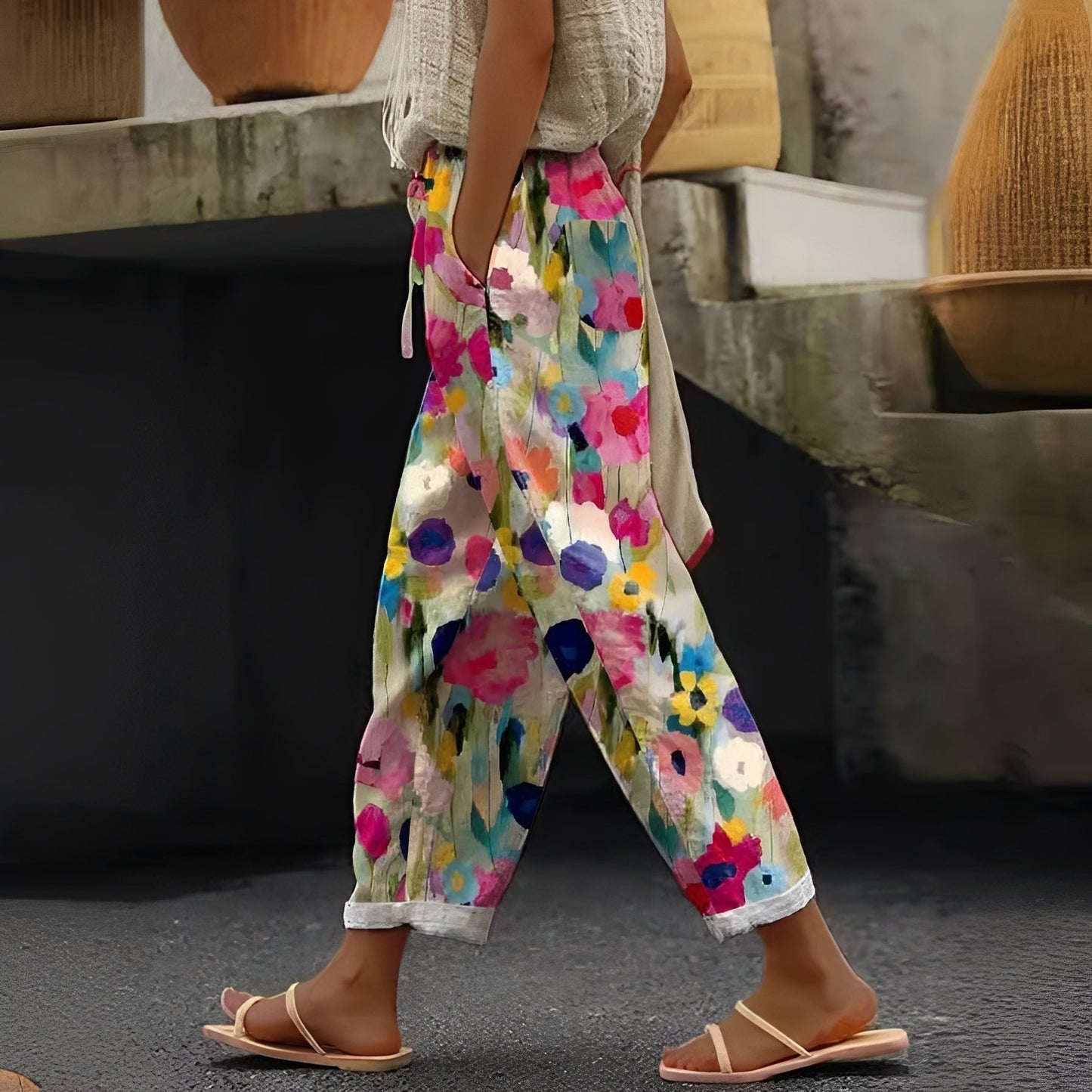 Damenhose mit Taschen Stilvoll