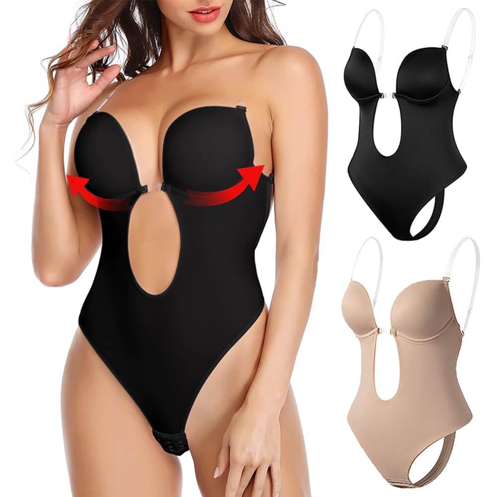 Damen Body Shaper Tiefes V-Neck Rückenfrei - Norvielle