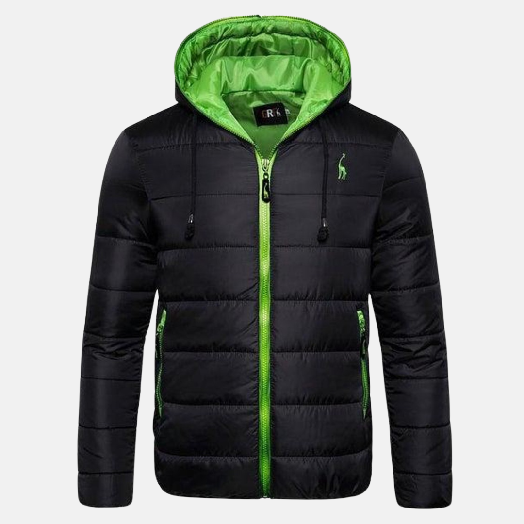 Steppdaunenjacke Damen Normale Passform Mit Kapuze Wasserabweisend