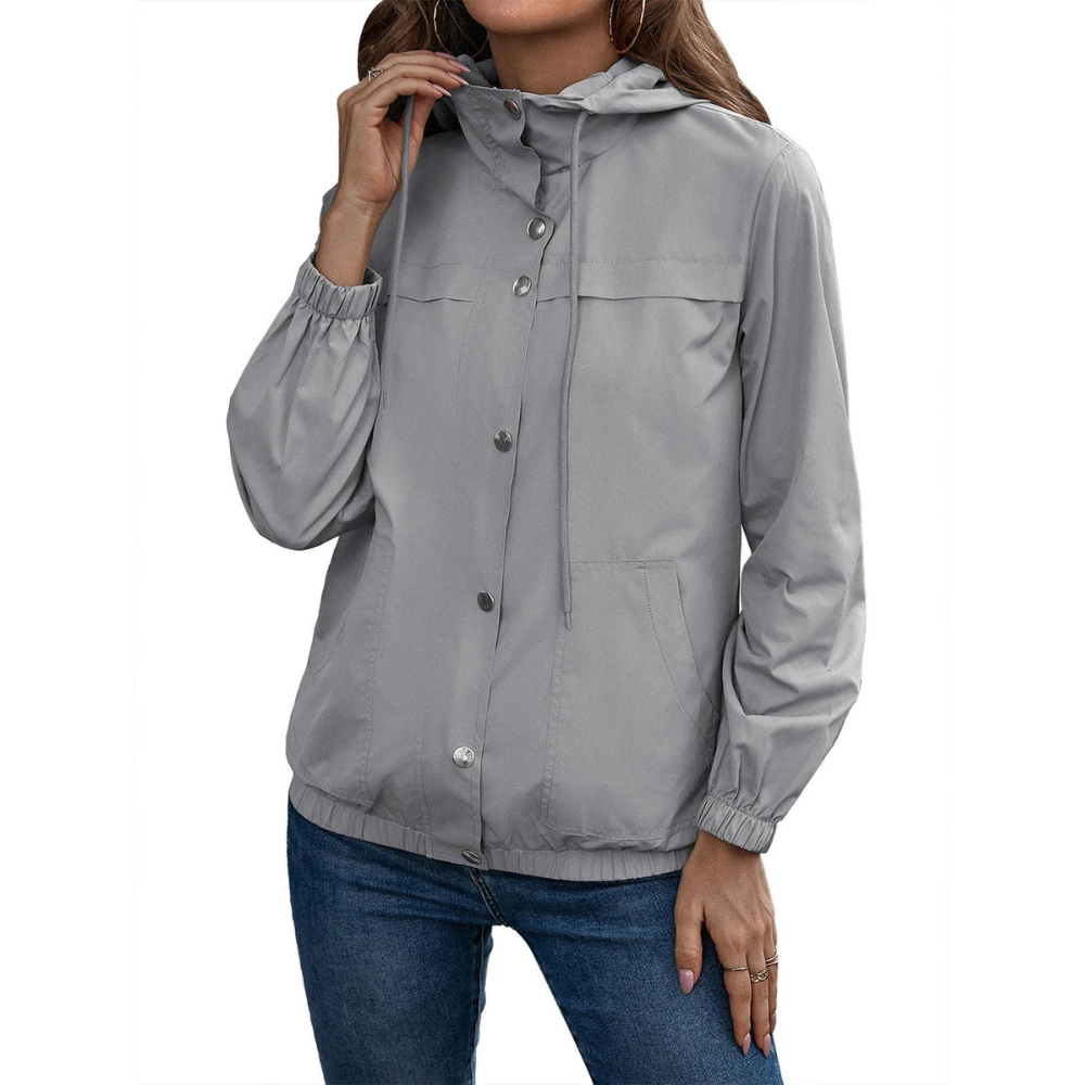 Norvielle Damen Regenjacke Mit Kapuze