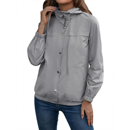 Norvielle Damen Regenjacke Mit Kapuze