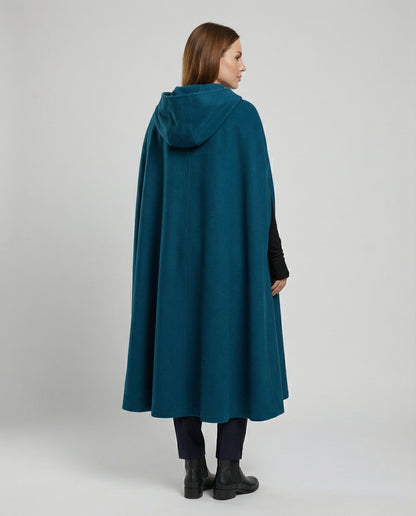 Weicher Damen Winterumhang Wollig Warm Beige