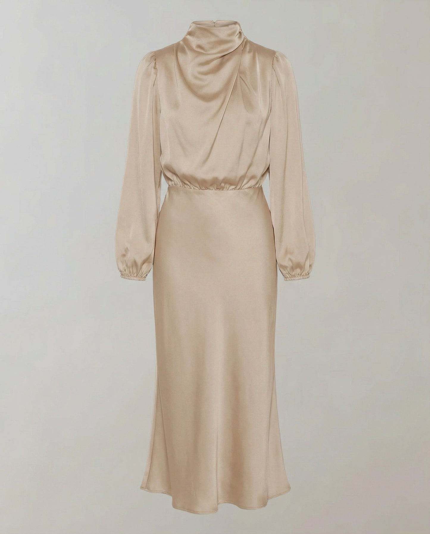 Damen Satinkleid Elegantes