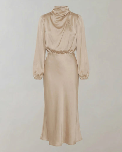 Damen Satinkleid Elegantes