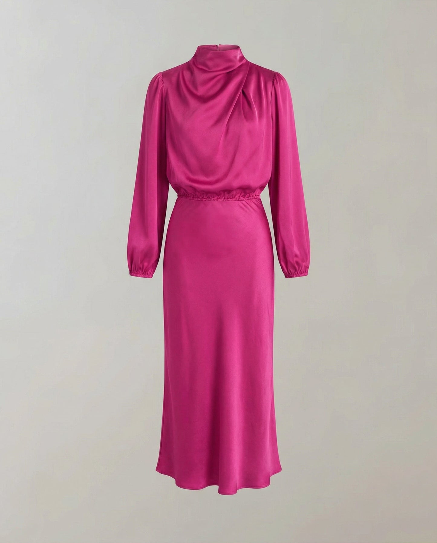 Damen Satinkleid Elegantes