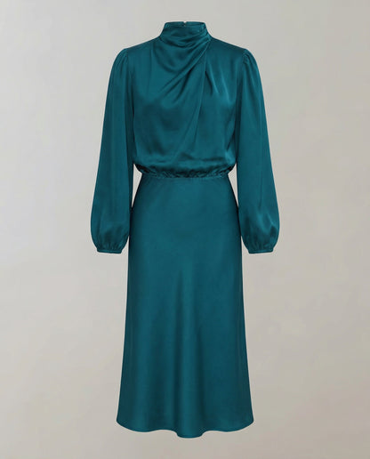 Damen Satinkleid Elegantes