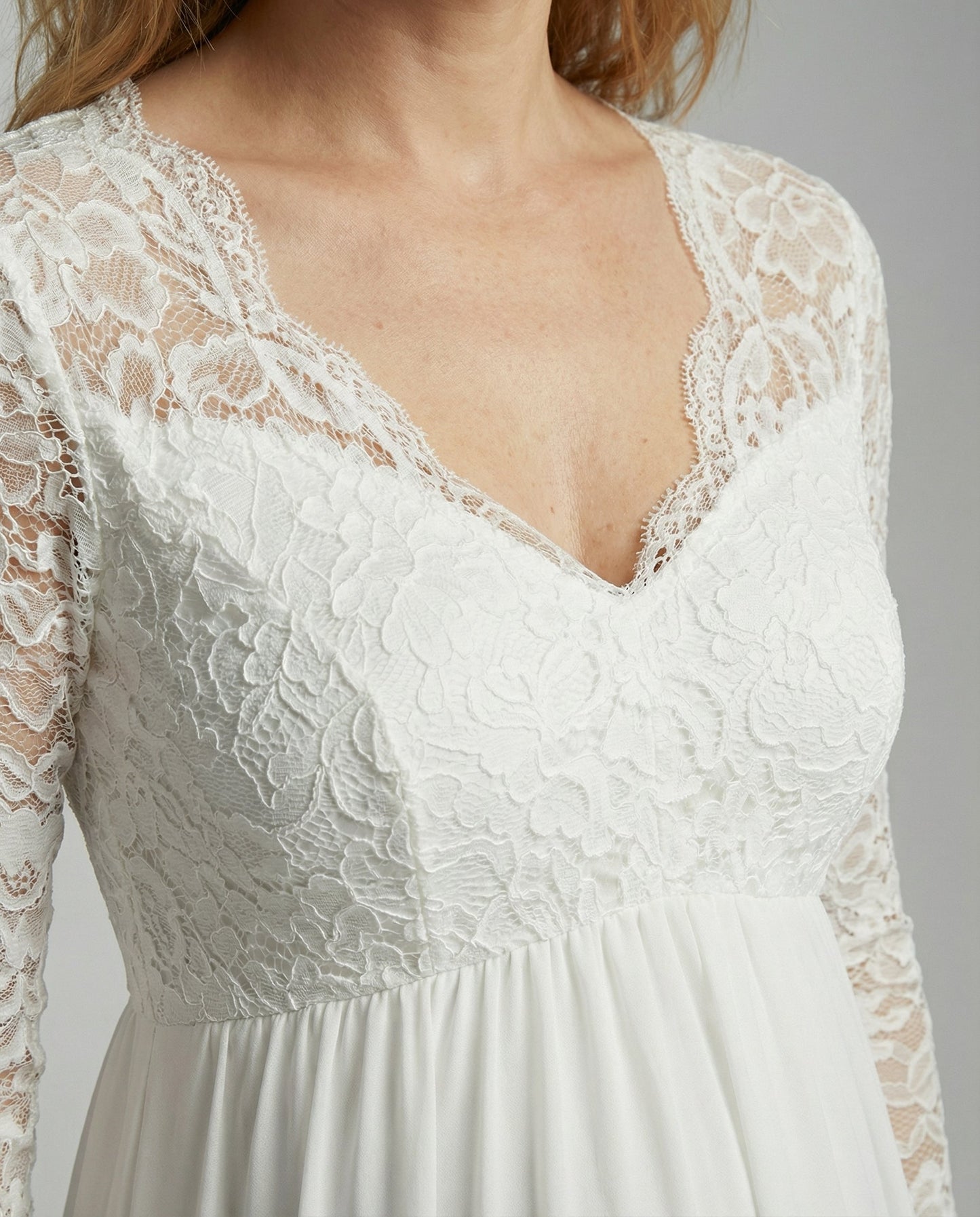 Schwangere Maxikleid Spitze Elegant