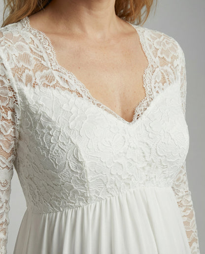 Schwangere Maxikleid Spitze Elegant