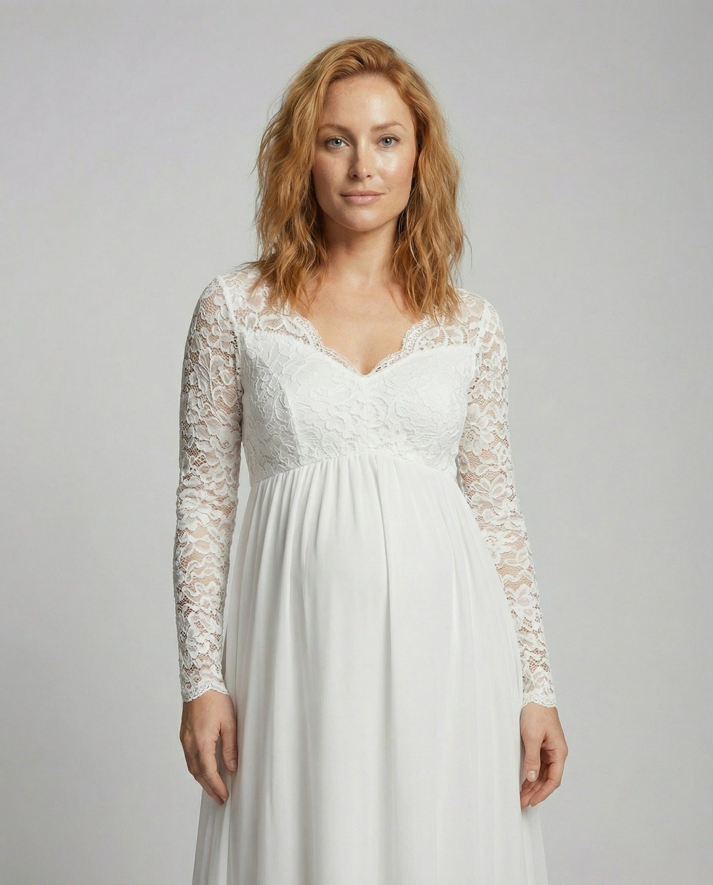 Schwangere Maxikleid Spitze Elegant