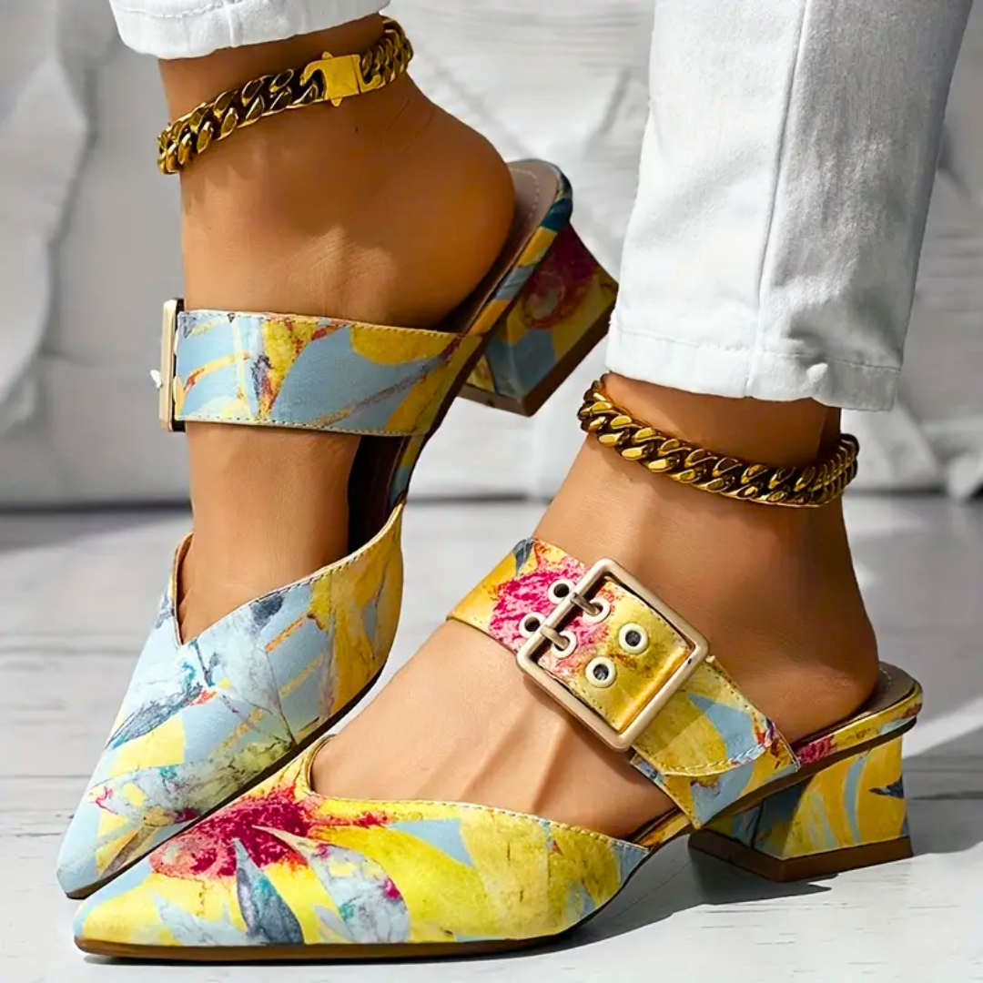 Norvielle Damen High Heels Bunt