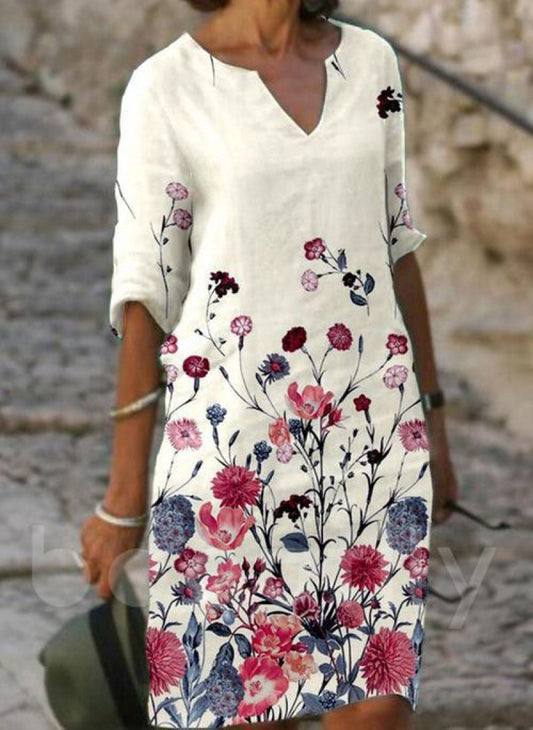 Norvielle Damenkleid Blumenmuster - Norvielle