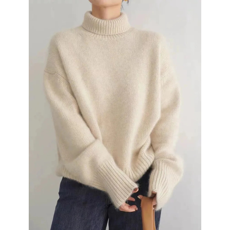 Damen Loose Fit Rollkragenpullover - Norvielle