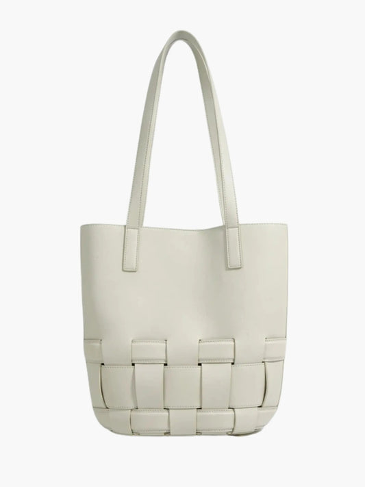 Geflochtene Leder Damenhandtasche - Norvielle