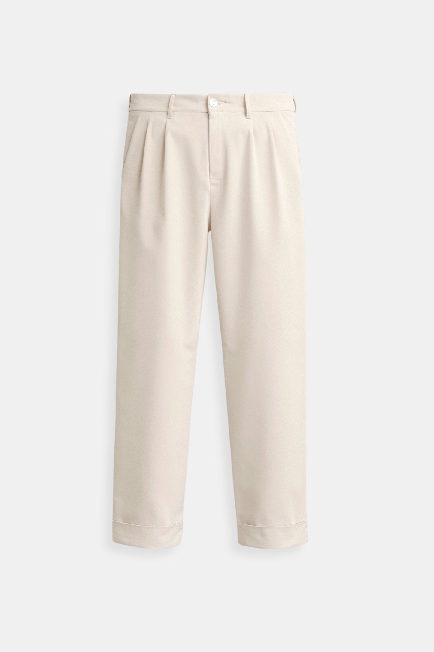 Damen Wide-Leg-Hose Hochtaillierter Bund Kleidhose