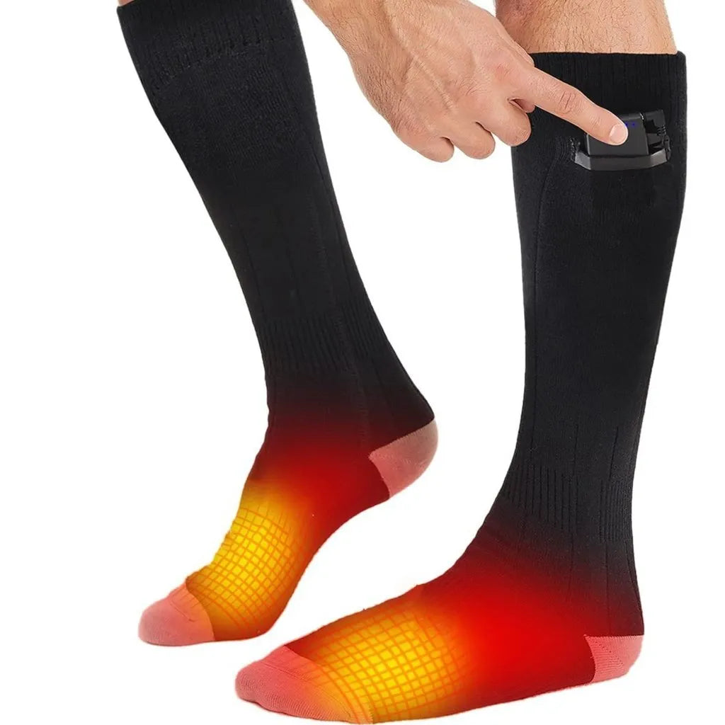Elektrische Heizsocken Wiederaufladbar 2 Paare 3 Heizstufen