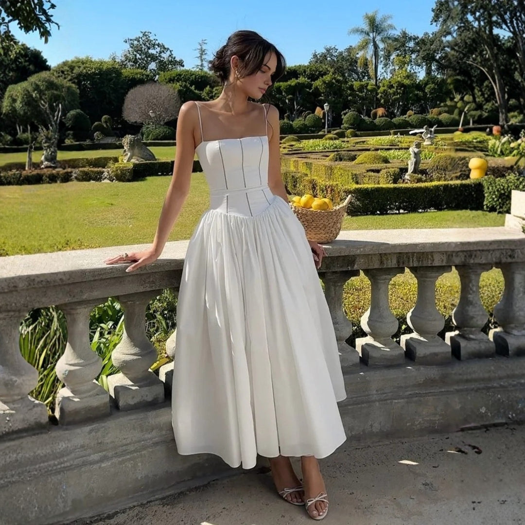 Damen Hochzeitsgast-Kleid Elegantes Korsett-Midikleid - Norvielle